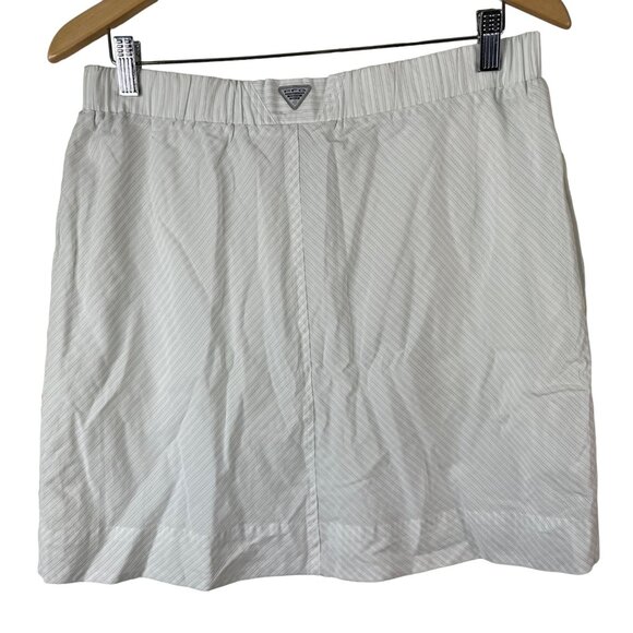 Columbia PFG Sportswear Skirt Size Medium Pull On Striped Elastic Waist Pockets - Picture 1 of 9